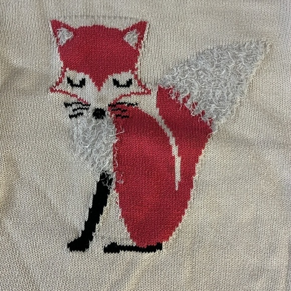 Children’s Place 1989 fox sweater - Picture 3 of 7